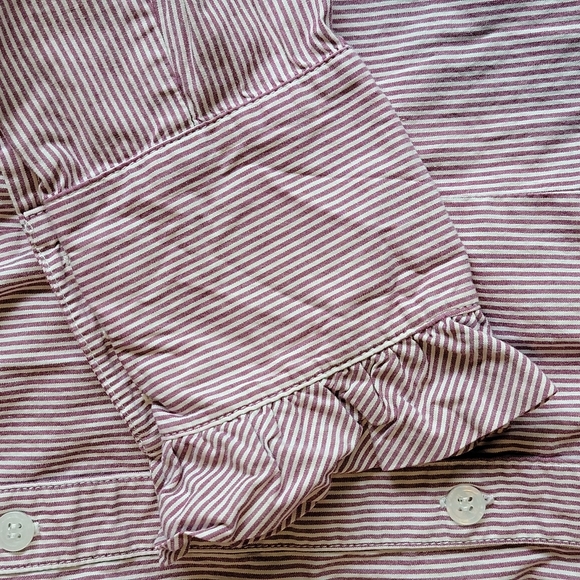 The limited striped ruffled blouse - Picture 4 of 4